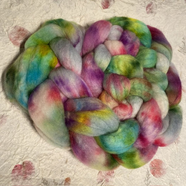 IxCHeL Fibre & Yarns BFL Cashmere Top colourway Mermaid Pool