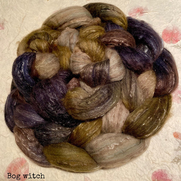 IxCHeL Fibre And Yarns Bunny Bison Bliss BBB Tops colourway Bog Witch