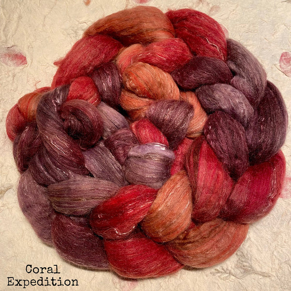 IxCHeL Fibre And Yarns Bunny Bison Bliss BBB Tops colourway Coral Expedition