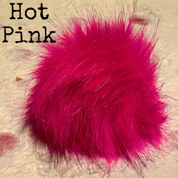 IxCHeL Fibre And Yarns Bunny Butt Pom Poms colourway Hot Pink