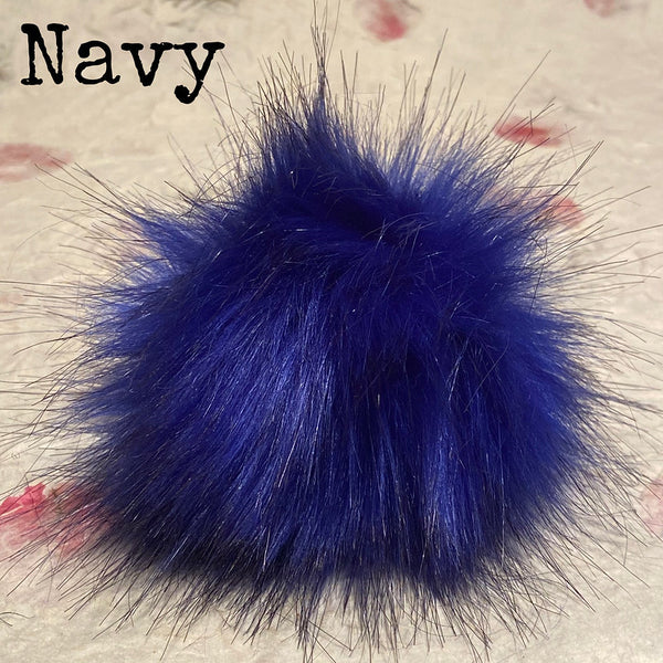 IxCHeL Fibre And Yarns Bunny Butt Pom Poms colourway Navy