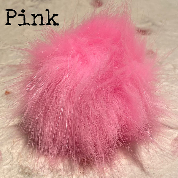 IxCHeL Fibre And Yarns Bunny Butt Pom Poms colourway Pink
