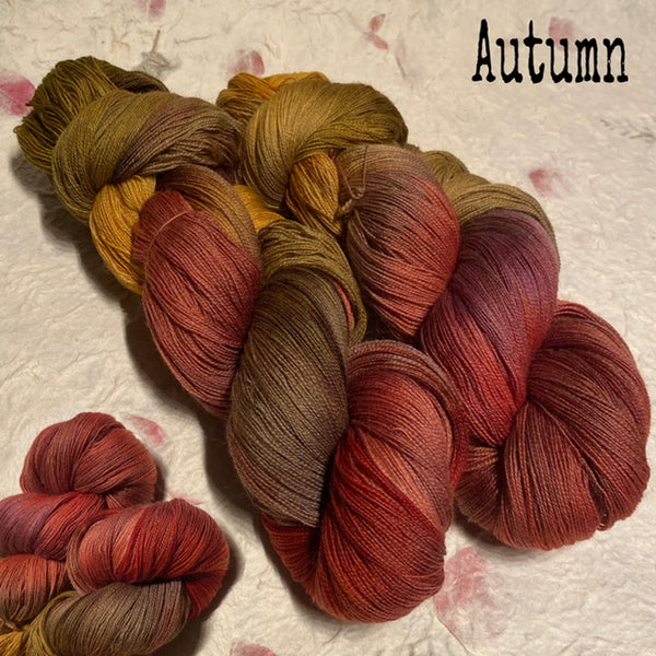 IxCHeL Fibre And Yarns Cashmerino Lace Yarns colourway Autumn