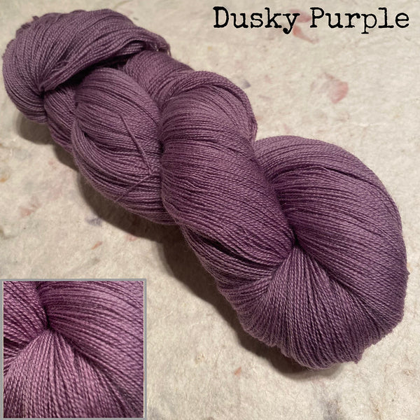 IxCHeL Fibre & Yarns Cashmerino Lace Yarn colourway Dusky Purple