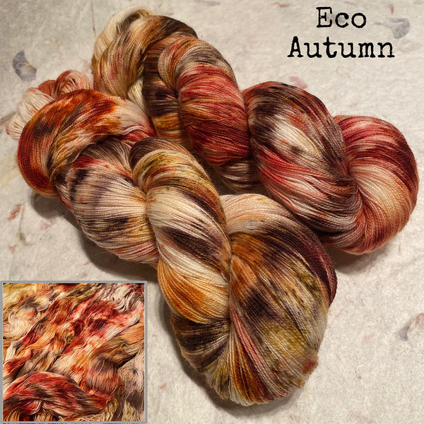 IxCHeL Fibre & Yarns Cashmerino Lace Yarn colourway Eco Autumn