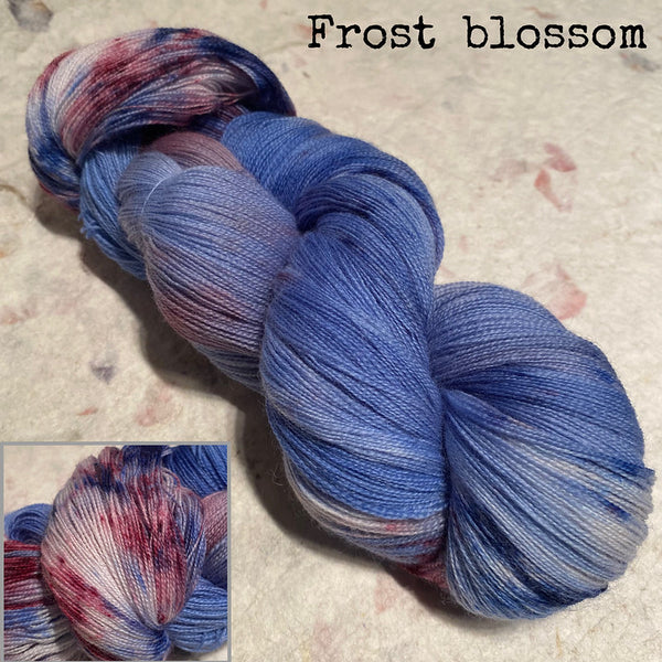 IxCHeL Fibre & Yarns Cashmerino Lace Yarn colourway Frost Blossom