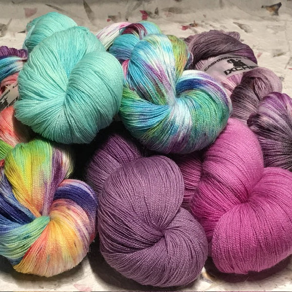 IxCHeL Fibre And Yarns Cashmerino Lace Yarn Group Poster