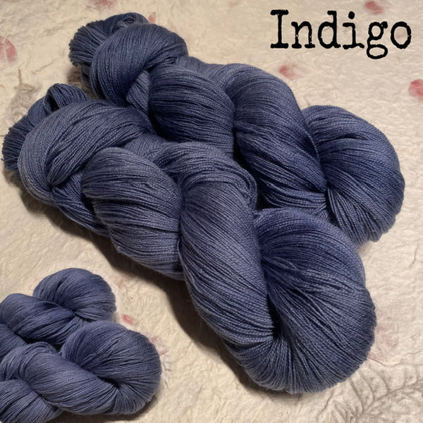 IxCHeL Fibre And Yarns Cashmerino Lace Yarn colourway Indigo