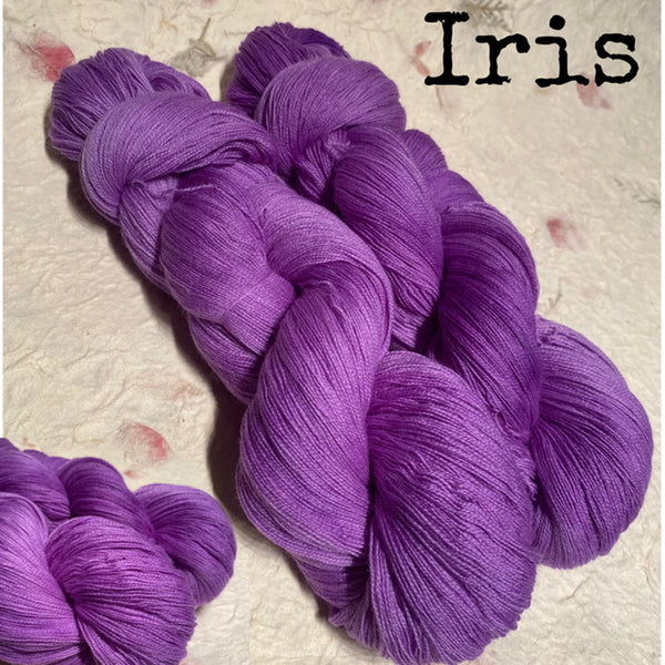 IxCHeL Fibre And Yarns Cashmerino Lace Yarn colourway Iris