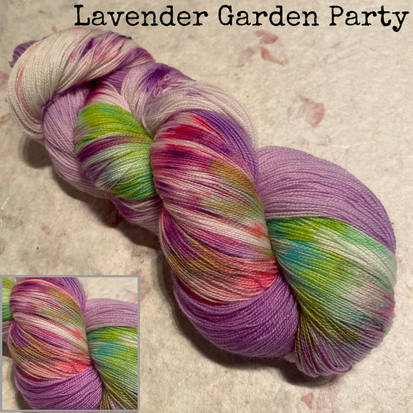 IxCHeL Fibre & Yarns Cashmerino Lace Yarn colourway Lavender Garden Party