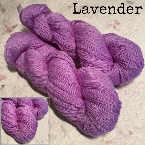 IxCHeL Fibre & Yarns Cashmerino Lace Yarn colourway Lavender