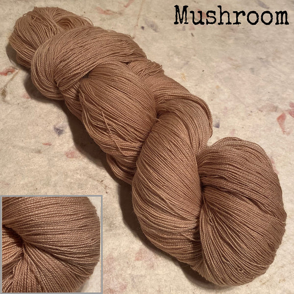 IxCHeL Fibre & Yarns Cashmerino Lace Yarn colourway Mushroom