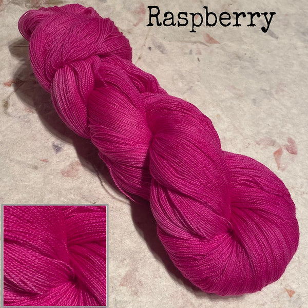IxCHeL Fibre & Yarns Cashmerino Lace Yarn colourway Raspberry
