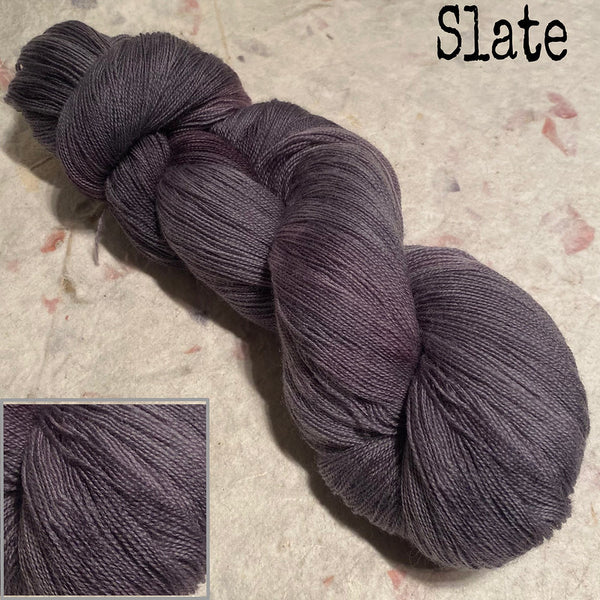 IxCHeL Fibre & Yarns Cashmerino Lace Yarn colourway Slate
