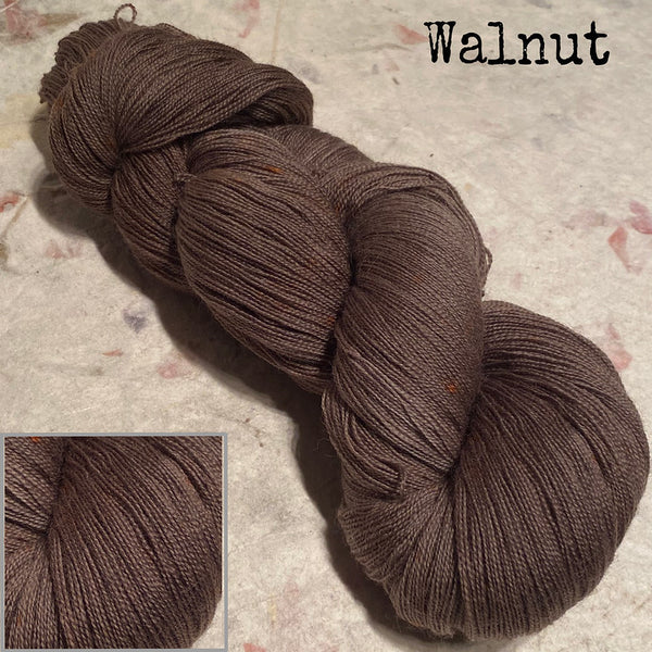 IxCHeL Fibre & Yarns Cashmerino Lace Yarn colourway Walnut