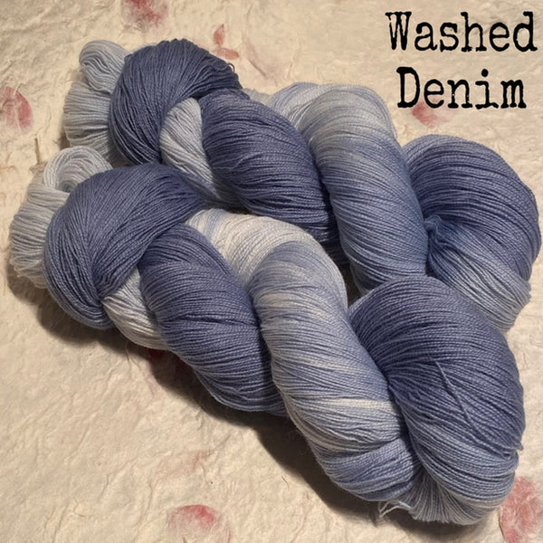 IxCHeL Fibre And Yarns Cashmerino Lace Yarn colourway Washed Denim