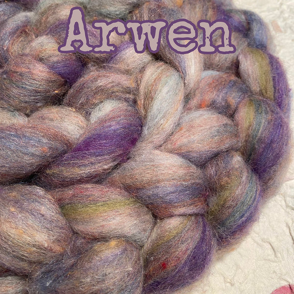 IxCHeL Fibre & Yarns Frankenfluff Tops colourway Arwen