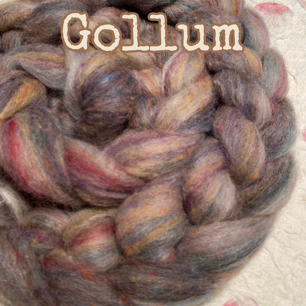 IxCHeL Fibre & Yarns Frankenfluff Tops colourway Gollum