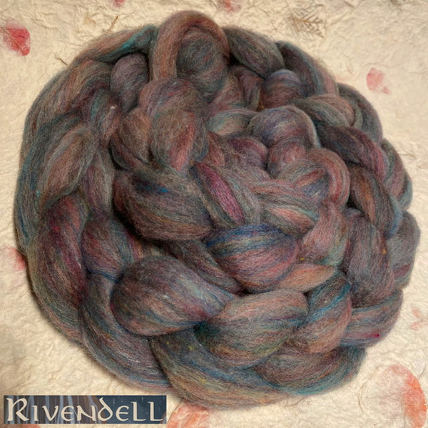 IxCHeL Fibre And Yarns Frankenfluff Tops for spinning yarn or felting in the colourway Rivendell