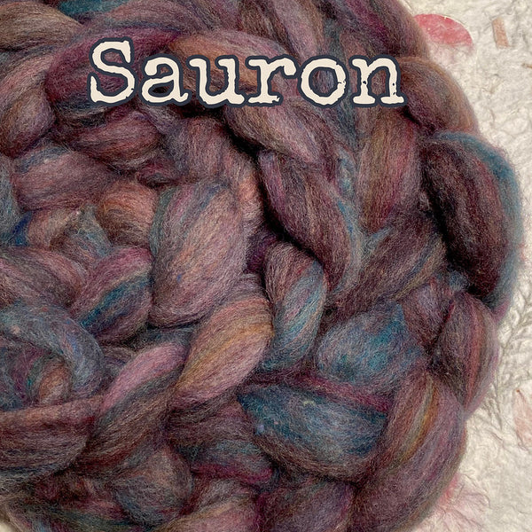 IxCHeL Fibre & Yarns Frankenfluff Tops colourway Sauron