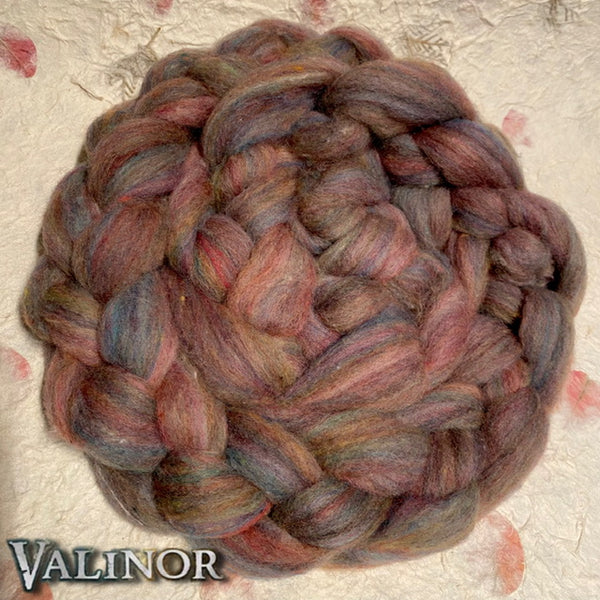 IxCHeL Fibre And Yarns Frankenfluff Tops for spinning yarn or felting in the colourway Valinor