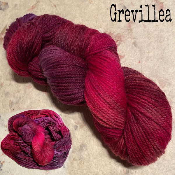 IxCHeL Fibre & Yarns 8ply DK Merino Yarn 'GAIA' colourway Grevillea