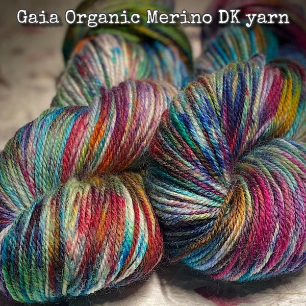 IxCHeL Fibre And Yarns GAIA Merino DK Yarn close up Combination Poster