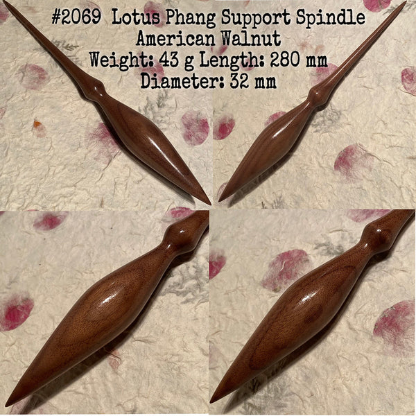 IxCHeL Fibre & Yarns LotBD Lotus Phang Support Spindle made of American Walnut #2069