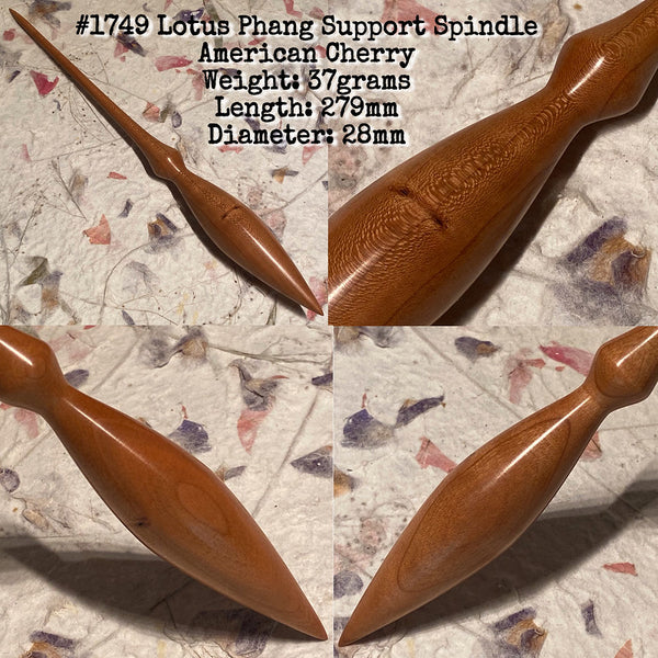 IxCHeL Fibre & Yarns LotBD Lotus Phang Support Spindle American Cherry #1749