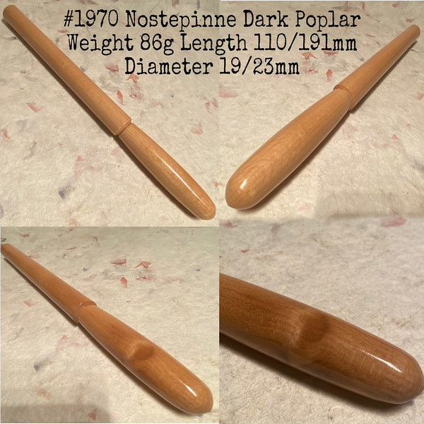 IxCHeL Fibre & Yarns LotBD Nostepinne crafted in Dark Poplar with Natural Feature #1970