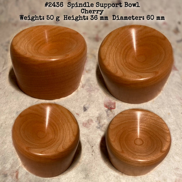IxCHeL Fibre And Yarns LotBD Support Spindle Bowl crafted from Cherry #2436