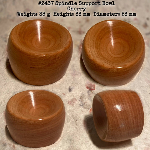 IxCHeL Fibre And Yarns LotBD Support Spindle Bowl crafted from Cherry #2437