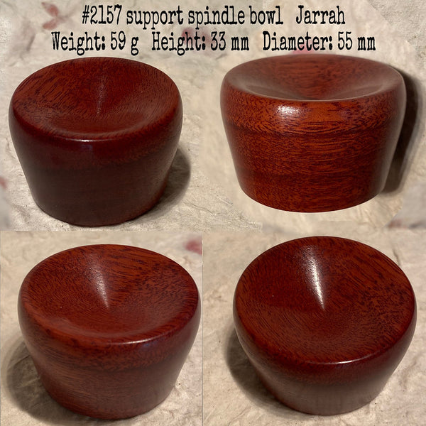 IxCHeL Fibre & Yarns LotBD Support Spindle Bowl crafted in Jarrah #2157