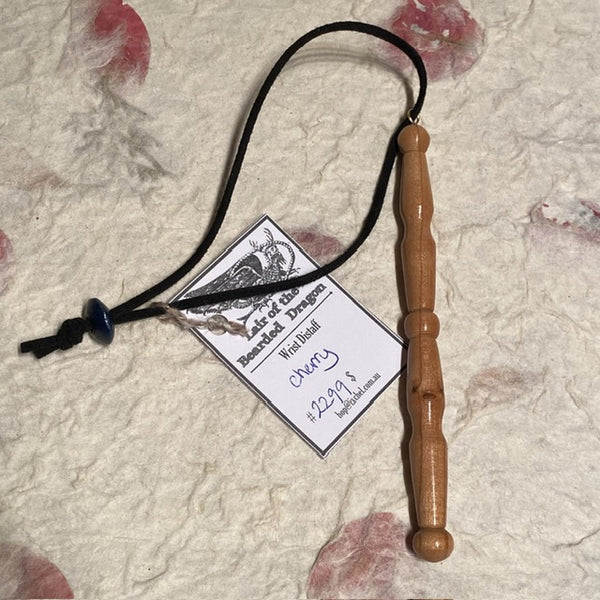 IxCHeL Fibre & Yarns LotBD Wrist Distaff made from Cherry #2299