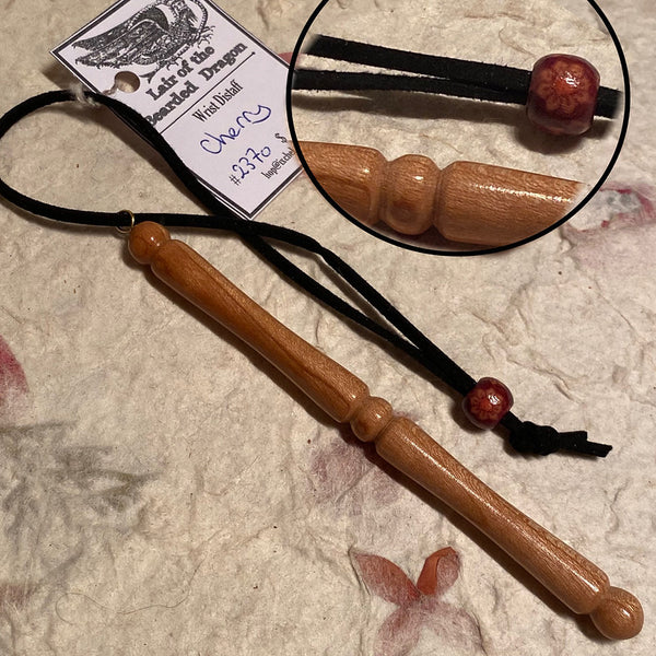 IxCHeL Fibre & Yarns LotBD Wrist Distaff made from Cherry #2370