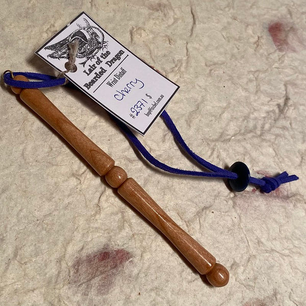 IxCHeL Fibre & Yarns LotBD Wrist Distaff made from Cherry #2371