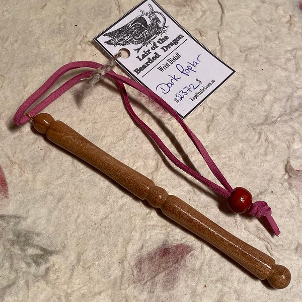 IxCHeL Fibre & Yarns LotBD Wrist Distaff made from Dark Poplar #2372