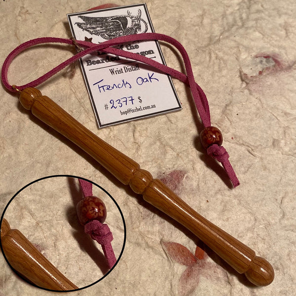 IxCHeL Fibre & Yarns LotBD Wrist Distaff made from French Oak #2377