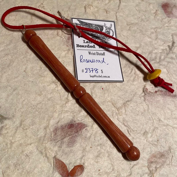 IxCHeL Fibre & Yarns LotBD Wrist Distaff made from Rosewood #2378