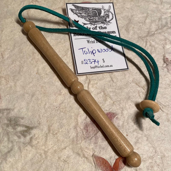 IxCHeL Fibre & Yarns LotBD Wrist Distaff made from Tulipwood #2374