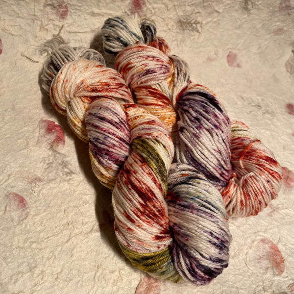 IxCHeL Fibre And Yarns Merino DK 8 ply Yarn colourway Autumn Stars