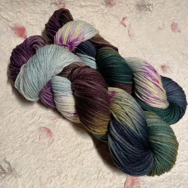 IxCHeL Fibre And Yarns Merino DK 8 ply Yarn colourway Marsh Flowers