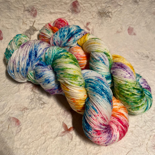 IxCHeL Fibre And Yarns Merino DK 8 ply Yarn colourway Unicorn Speckle
