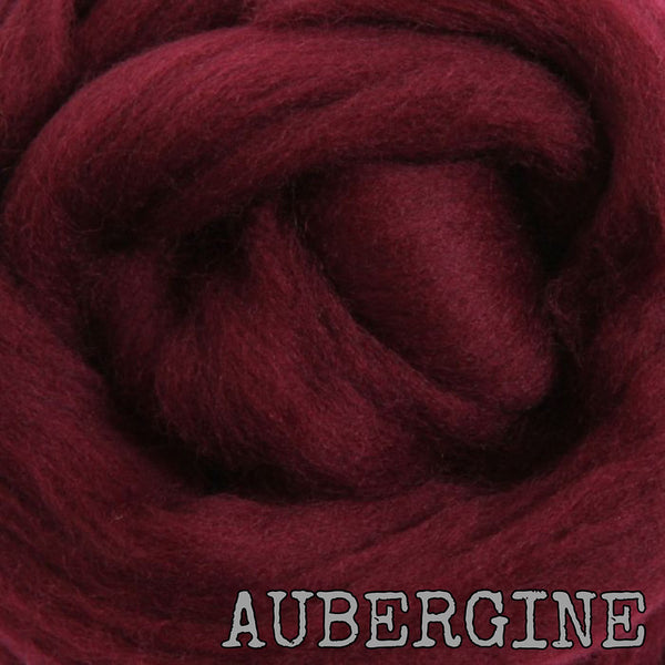 IxCHeL Fibre & Yarns Merino Tops colourway Aubergine