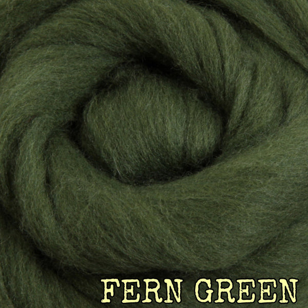 IxCHeL Fibre & Yarns Merino Tops colourway Fern Green