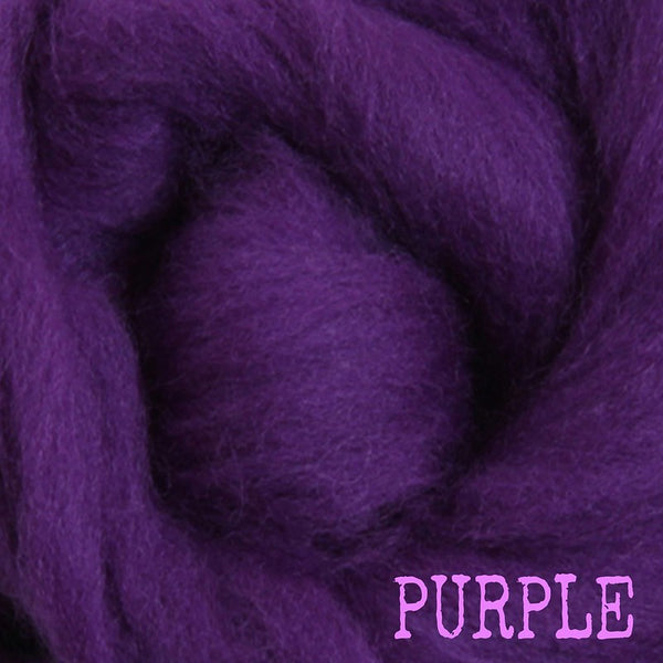 IxCHeL Fibre & Yarns Merino Tops colourway Purple