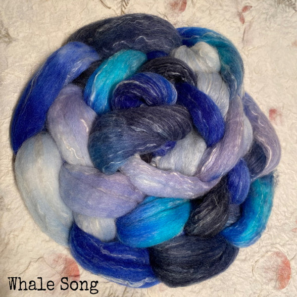 IxCHeL Fibre And Yarns North Ronaldsay Blend Tops colourway Whale Song