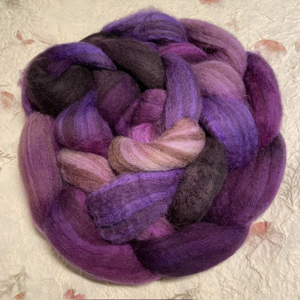 IxCHeL Fibre And Yarns Ouessant BFL Cashmere Tops colourway Hocus Pocus