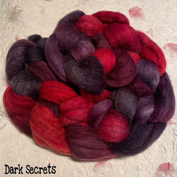IxCHeL Fibre & Yarns Outlander Tops colourway Dark Secrets