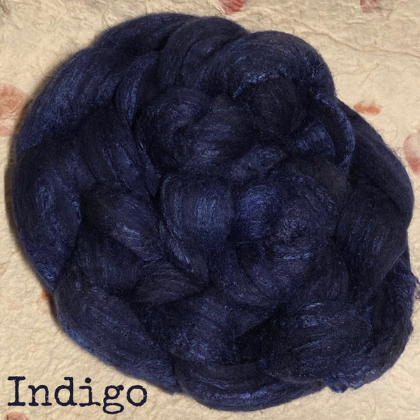 IxCHeL Fibre And Yarns Romanov Blend Tops colourway Indigo
